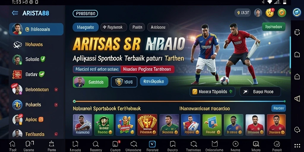 Tampilan utama ARISTA88 dengan antarmuka Sportsbook yang interaktif.