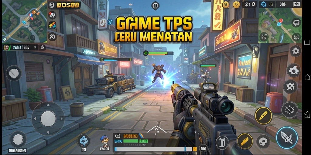 Gameplay seru dengan aksi tembak-menembak di BOS88.