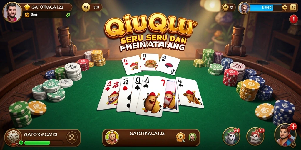 Tampilan menarik dan interaksi seru dalam gameplay QiuQiu.