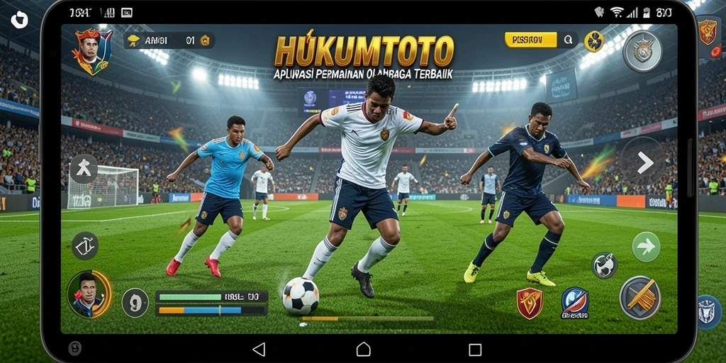 Tampilan gameplay seru di HUKUMTOTO dengan berbagai pertandingan olahraga.