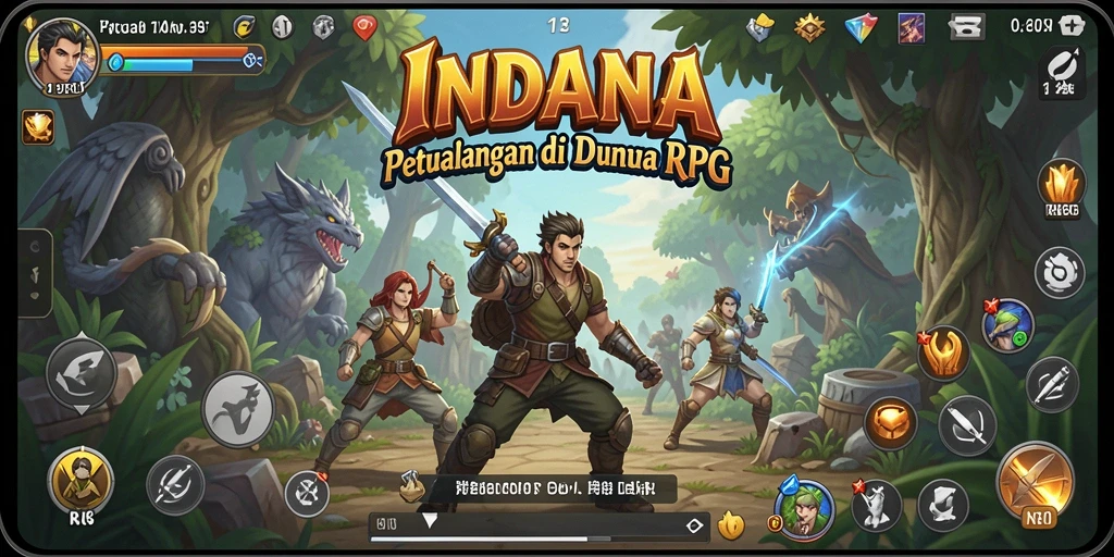Screenshot gameplay <strong>INDAAA</strong> menampilkan aksi pertarungan yang intens.