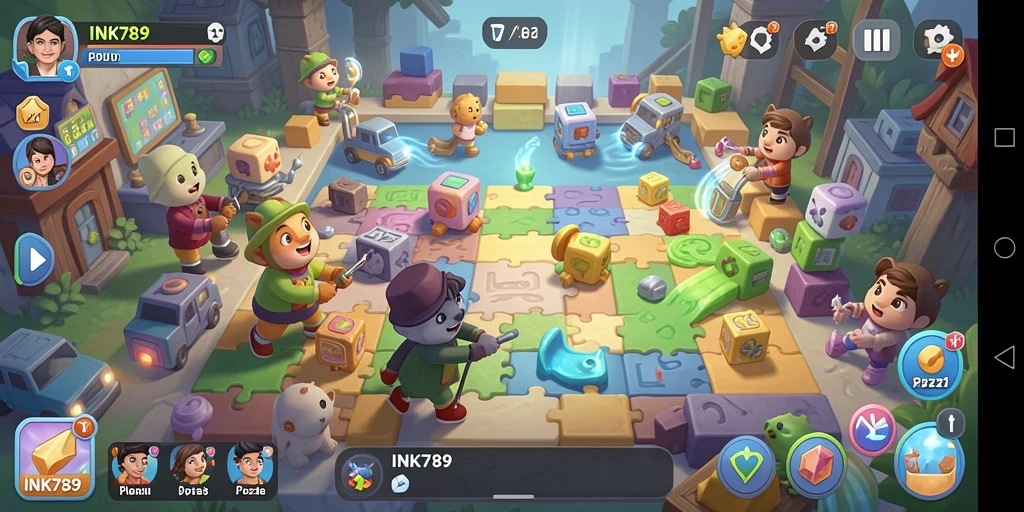 Tampilan gameplay menantang di INK789 dengan puzzle menarik.