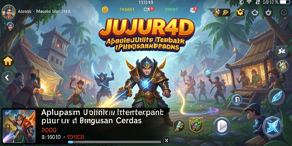 Tampilan antarmuka JUJUR4D dengan fitur-fitur Utility yang intuitif.