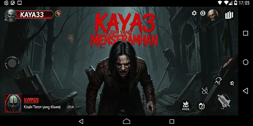 Gameplay KAYA33 yang menegangkan dan menyeramkan.