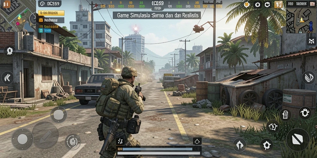 Tampilan gameplay seru dan realistis dari OCE69.
