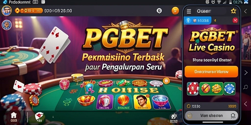 Screenshot PGBET menampilkan dealer profesional dalam permainan Live Casino.