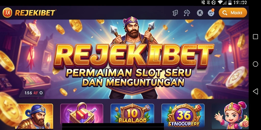 Tampilan gameplay Slot di REJEKIBET yang menegangkan dan penuh warna.