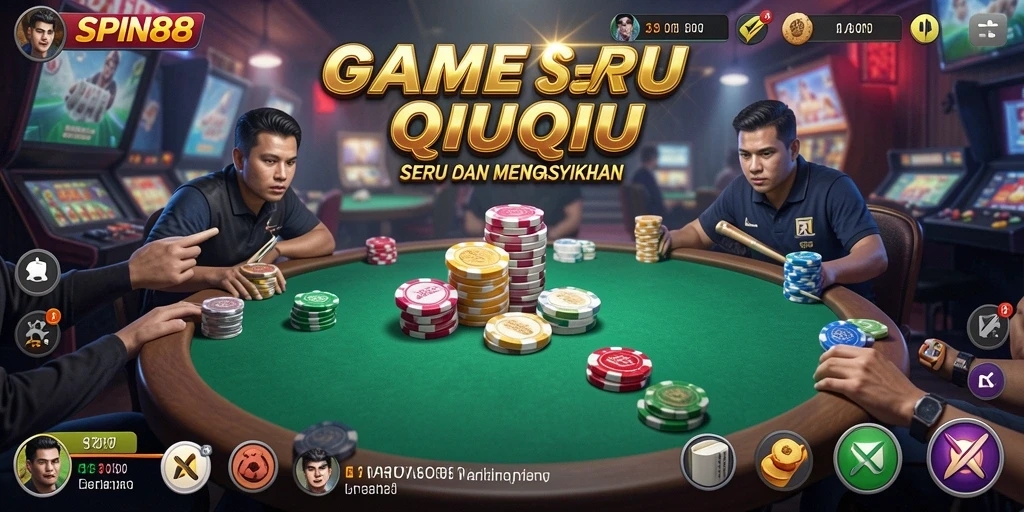 Tampilan gameplay menarik dari SPIN88 dengan aksi QiuQiu.